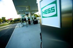 Hess Gas Station Commack Under the canopy