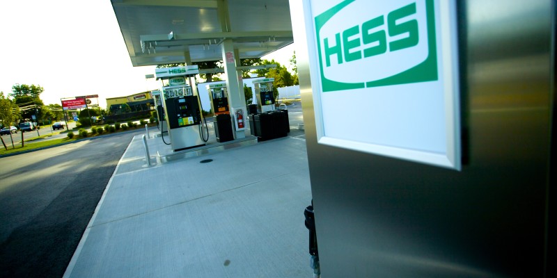 Dispensers at Hess Commack