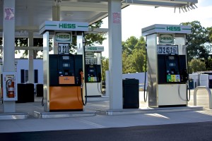 Hess Gas Station Commack Under the canopy