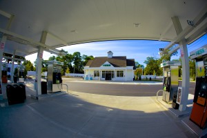 Hess Gas Station Commack Under the canopy